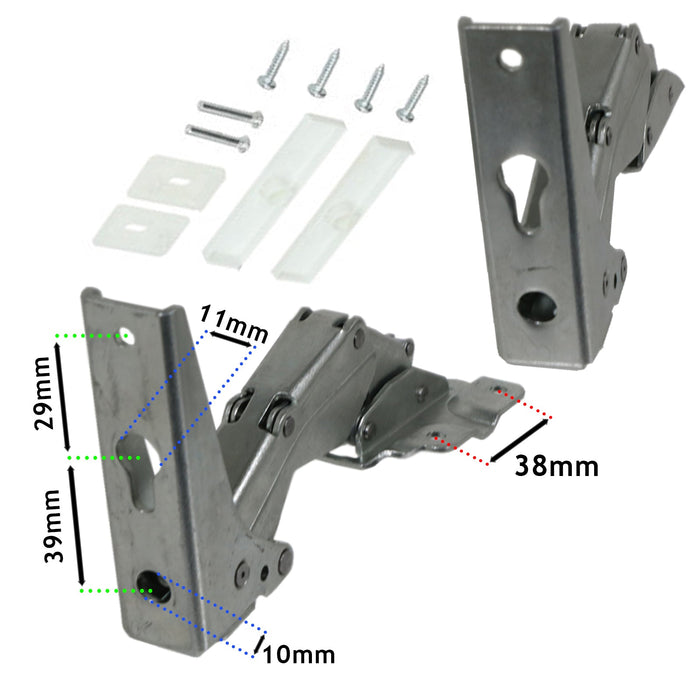 Door Hinge Kit 3905 3362 3363 5.0 for Whirlpool Ignis Bauknecht Fridge Freezer