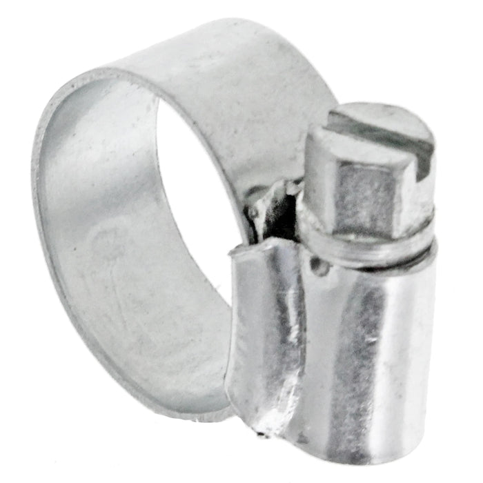 Small Worm Drive / Screw Clip Type Hose Clamps (Steel, Pack of 10)