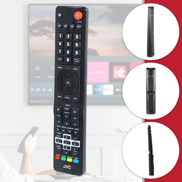 JVC RM-C3174 TV Remote Control LT24 LT32 LT40 LT42 LT50 LT55 Controller (504Q2220105)