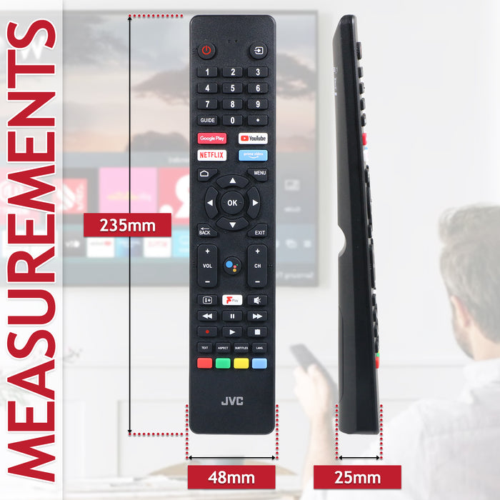 JVC RM-C3250 Voice Remote LT-40CA790 LT-40CA890 LT-43CA890 LT-50CA890 LT-55CA890 Smart TV Controller (504Q4360110)