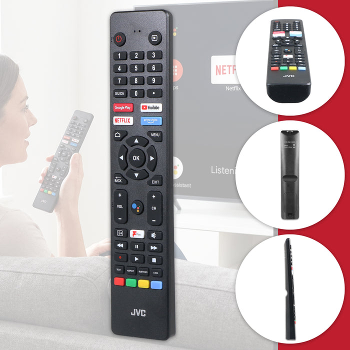 JVC RM-C3250 Voice Remote LT-40CA790 LT-40CA890 LT-43CA890 LT-50CA890 LT-55CA890 Smart TV Controller (504Q4360110)