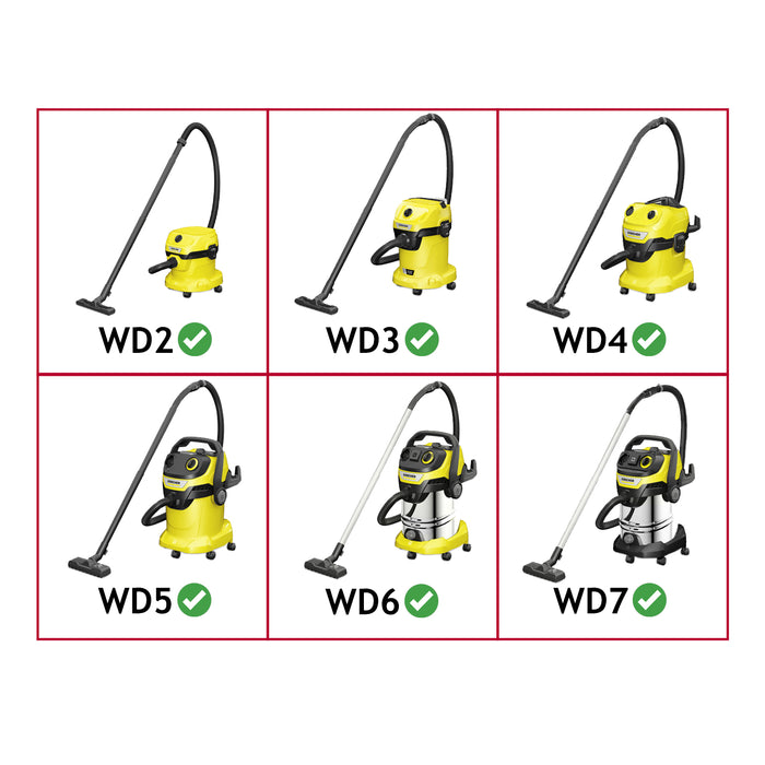 Turbo Brush Tool Head for Karcher WD2 WD3 WD3P WD4 WD5 WD6 WD6P WD7 Vacuum Floor Rollerbrush 35mm