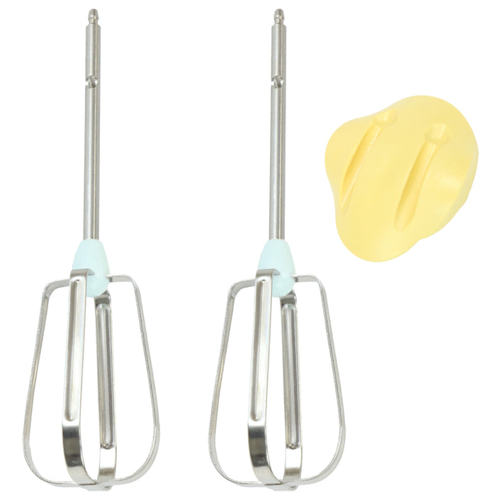 Flat Blade Beaters Whisks For Kenwood HM220 HM226 HM400 Hand Mixers With Grip Clip
