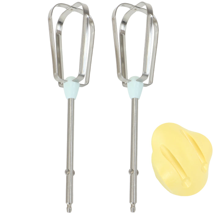 Flat Blade Beaters Whisks For Kenwood HM220 HM226 HM400 Hand Mixers With Grip Clip