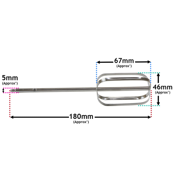 Flat Blade Beaters Whisks For Kenwood HM330 HM337 HM430 Hand Mixer 712153
