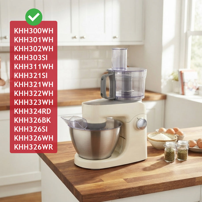 Mixing Bowl Splash Guard Lid With Chute Opening For Kenwood MultiOne Stand Mixer Food Processor