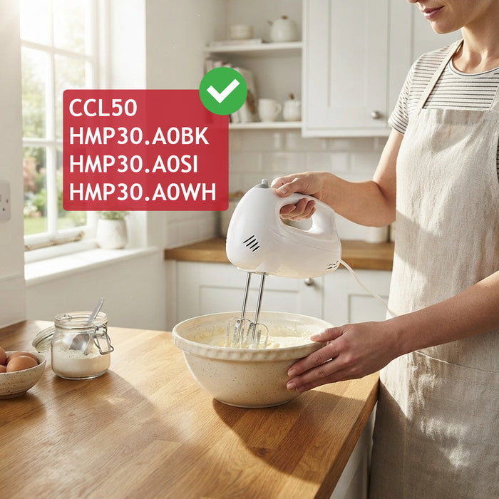 Flat Blade Beater Whisks for Kenwood QuickMix HMP30.A0WH Hand Mixer (1 Pair)