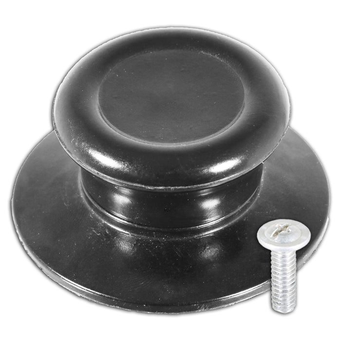 Pan Lid Knob Handle Kitchen Cookware Black Round Bakelite Hand Grip Replacements (Pack of 2)