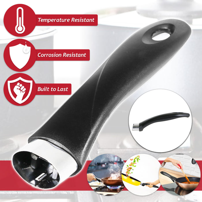 Frying Pan Handle Curved Black Bakelite Saucepan Pot Cookware Replacement (200mm)