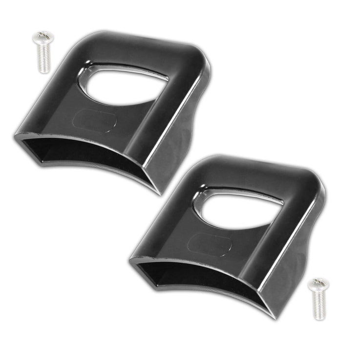 Side Pan Handle Curved Black Bakelite Saucepan Pot Steamer Pressure Cooker Cookware Grip Replacements (70mm, Pack of 2)