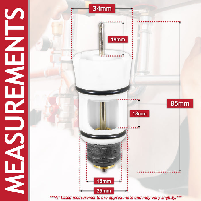 Diverter Valve Repair Cartridge for Vaillant ecoTEC turboTEC Plus Pro VUW Boiler (0020132682 / 178978)