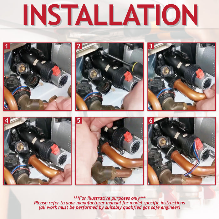 3 Way Diverter Valve Kit for Vaillant ecoTEC Plus Pro 24 28 30 824 831 837 937 VUI VUW Boiler (0020020015)