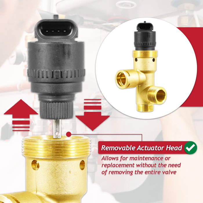 Diverter Valve Kit for Vaillant ecoMAX ecoTEC Turbomax Plus Pro VUW Combi Boiler (252457)