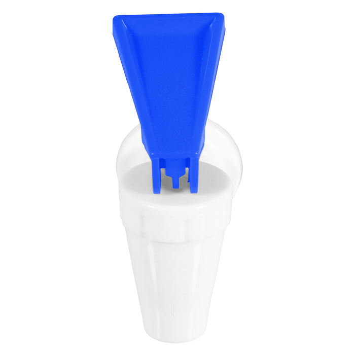 Universal Water Dispenser Tap Spigot Cooler Bottle Lever Faucet Spout (Blue / Cold, 15mm Internal Thread)