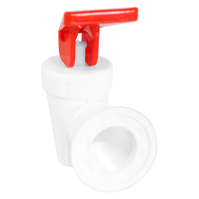 Universal Water Dispenser Tap Spigot Cooler Bottle Lever Faucet Spout (Red / Hot, 15mm Internal Thread)