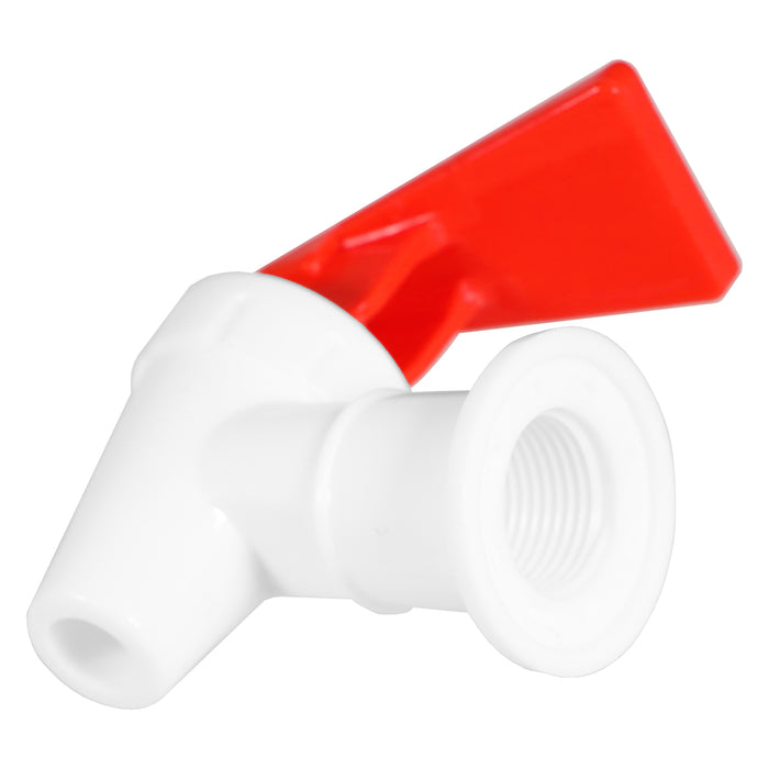 Universal Water Dispenser Tap Spigot Cooler Bottle Lever Faucet Spout (Red / Hot, 15mm Internal Thread)