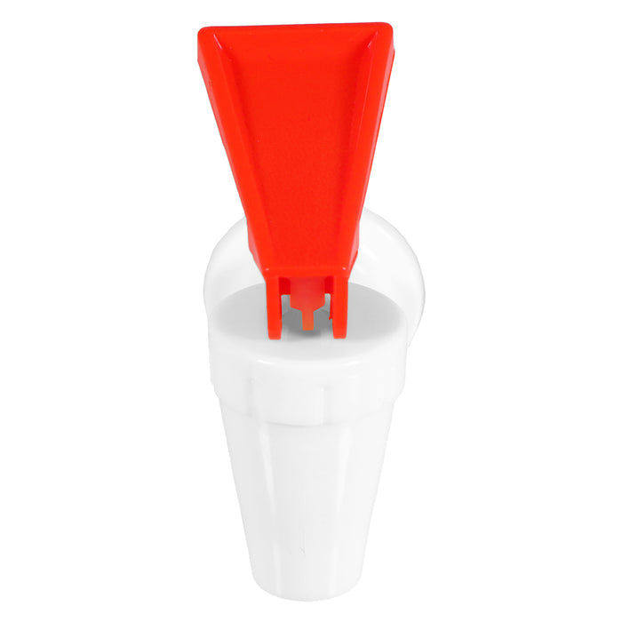 Universal Water Dispenser Tap Spigot Cooler Bottle Lever Faucet Spout (Red / Hot, 15mm Internal Thread)