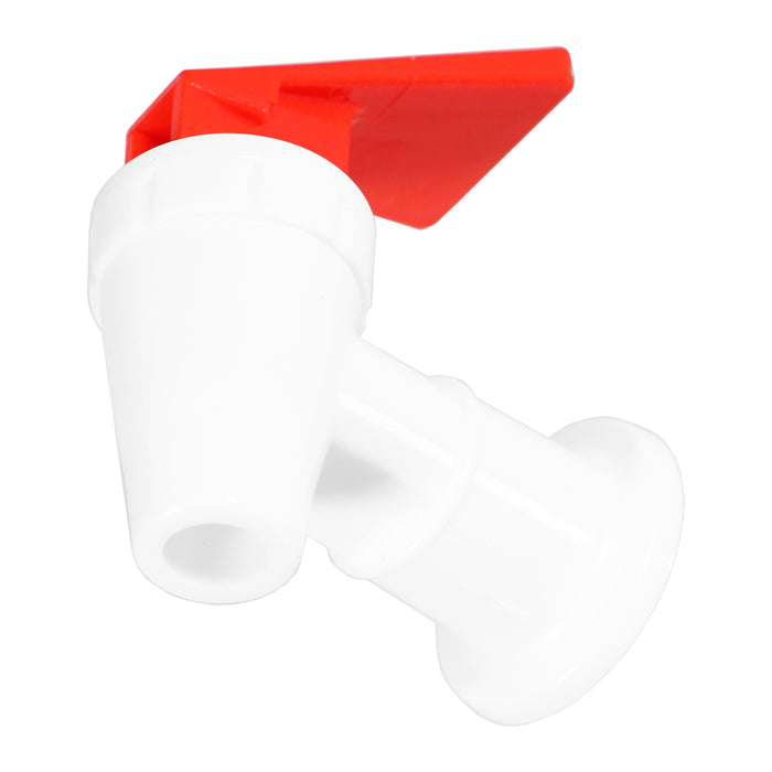 Universal Water Dispenser Tap Spigot Cooler Bottle Lever Faucet Spout (Red / Hot, 15mm Internal Thread)