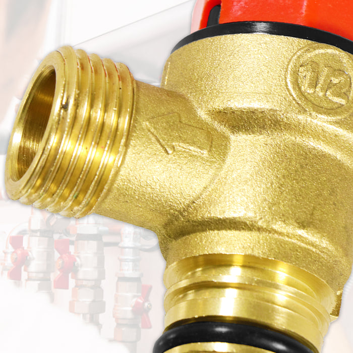 Pressure Relief Valve for Vaillant ecoFIT ecoTEC Plus Pro VU VUW Boiler 3 Bar 1/2" Safety PRV (178985)