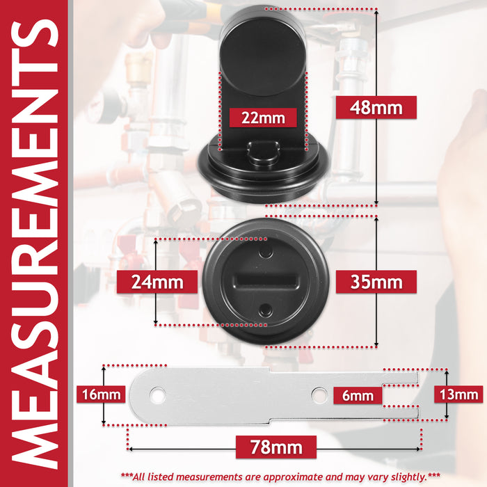 Diverter Valve Paddle for Worcester Combi Boiler Seal + Mounting Rod Kit (87161068450)