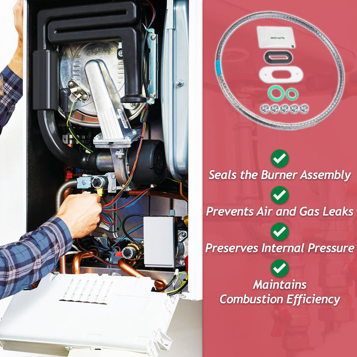 Vaillant Boiler Burner Seal Gasket Kit ecoMAX ecoTEC Pro Plus VU VUW Heat Exchanger Door Sealing Set (0020025929)