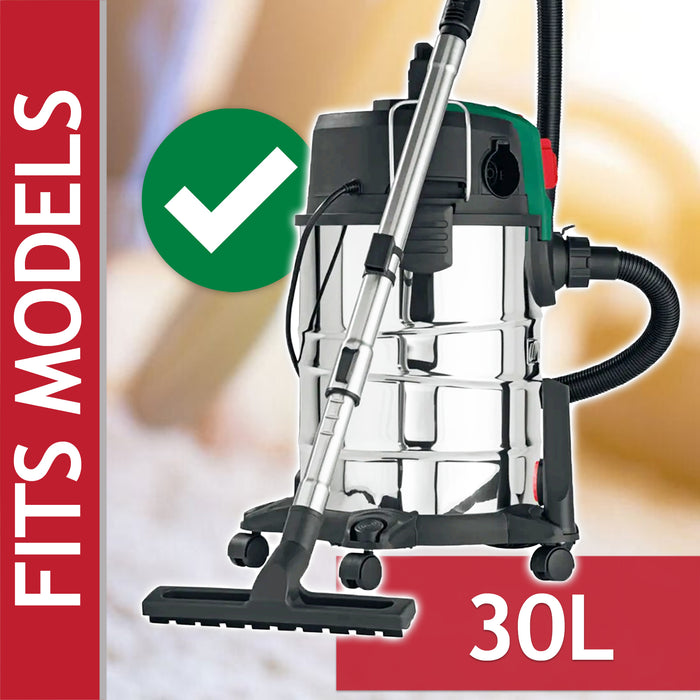 Cartridge Filter for LIDL PARKSIDE 30L Wet & Dry Vacuum Cleaner Pleated 180mm