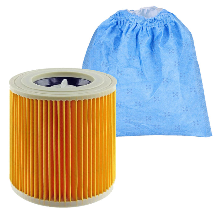 Cartridge Filter Bag for Karcher WD2 WD3 Wet & Dry Vacuum Cleaner Cover