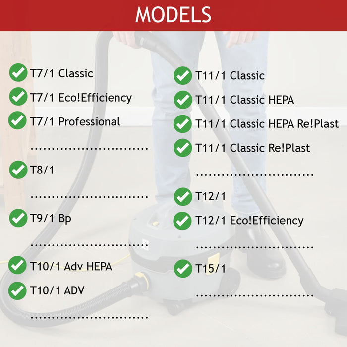 Hose for Karcher T7/1 T8/1 T9/1 T10/1 T11/1 T12/1 T15/1 Vacuum Cleaner 28891000