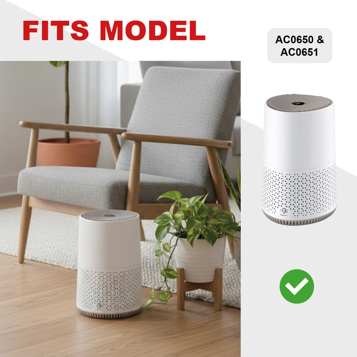 Air Purifier Hepa Filter PHILIPS AC0650 AC0651 FY0611 carbon pet pollen