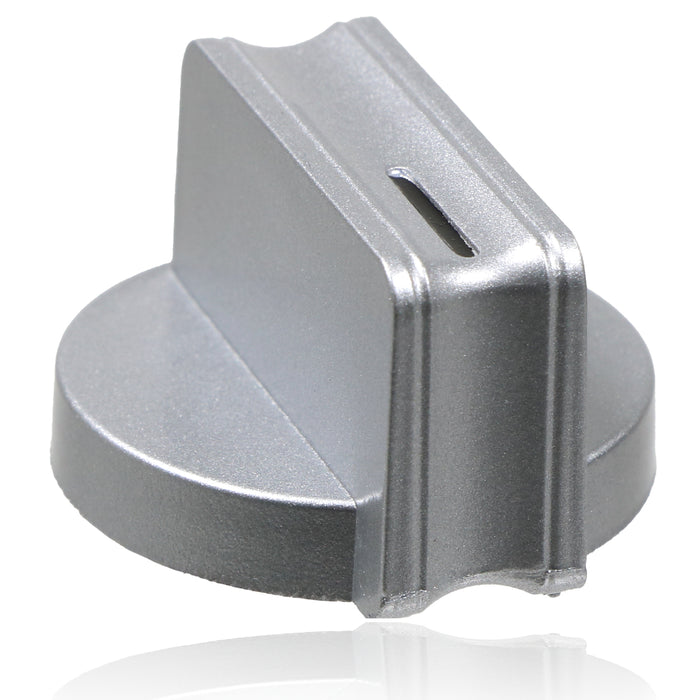 UNIVERSAL Cooker Oven Hob Silver 38mm 6mm D Fit CONTROL KNOB & ADAPTOR