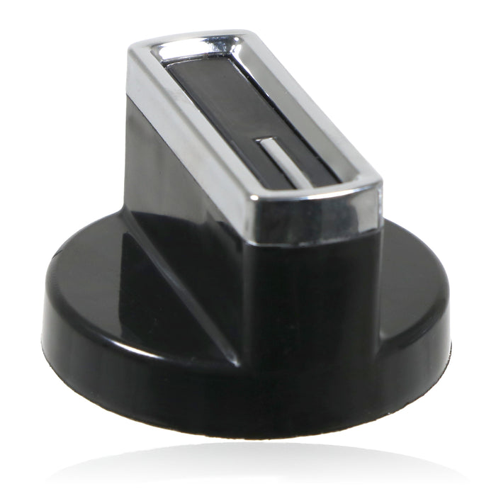 UNIVERSAL Cooker Oven Hob Gloss Black 38mm 6mm D Fit CONTROL KNOB & ADAPTOR (Copy)