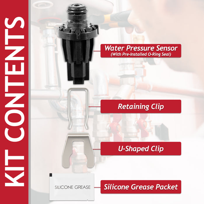 Water Pressure Sensor Kit for Vaillant ecoCRAFT ecoTEC Exclusive Pro Plus VKK VU VUI VUW Boiler (0020059717)