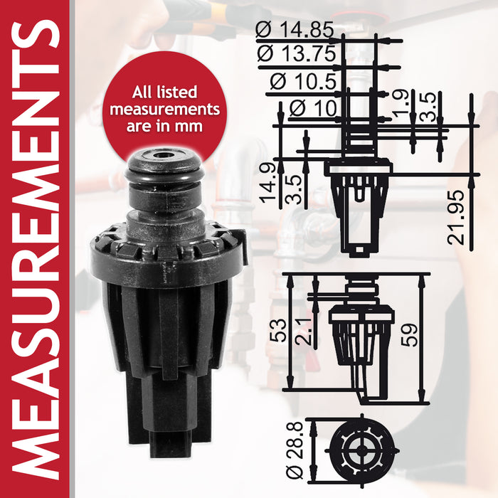Water Pressure Sensor Kit for Vaillant ecoCRAFT ecoTEC Exclusive Pro Plus VKK VU VUI VUW Boiler (0020059717)