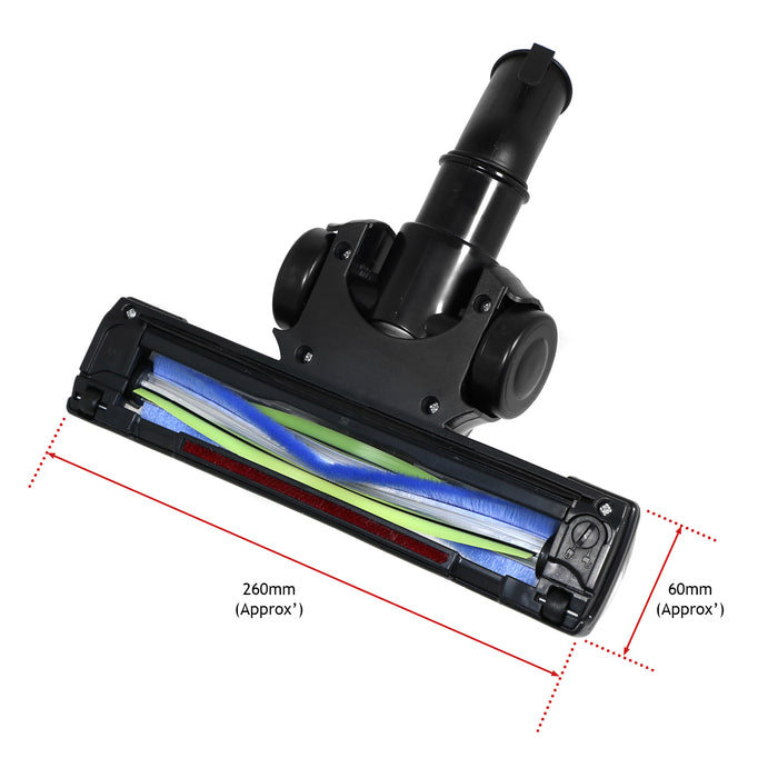 Hard Floor Brush Head for NUMATIC Henry Hetty James 32mm Anti Hair Wrap