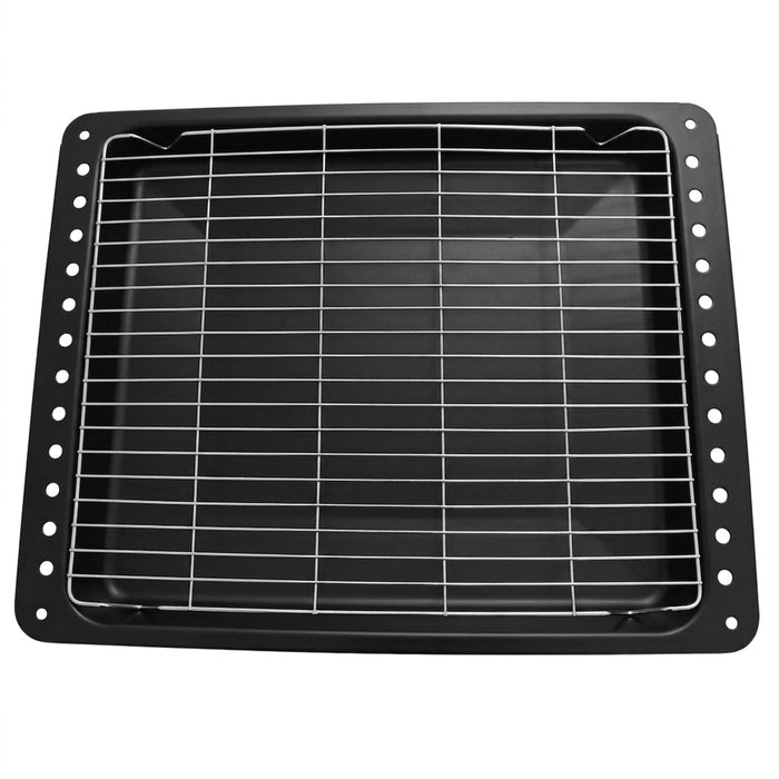 Oven Tray for Lamona LAM3200 LAM3204 LAM3401 Grill Shelf Drip Pan 460mm x 366mm + Grid Insert
