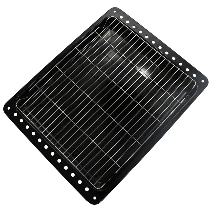 Oven Tray for Lamona LAM3200 LAM3204 LAM3401 Grill Shelf Drip Pan 460mm x 366mm + Grid Insert