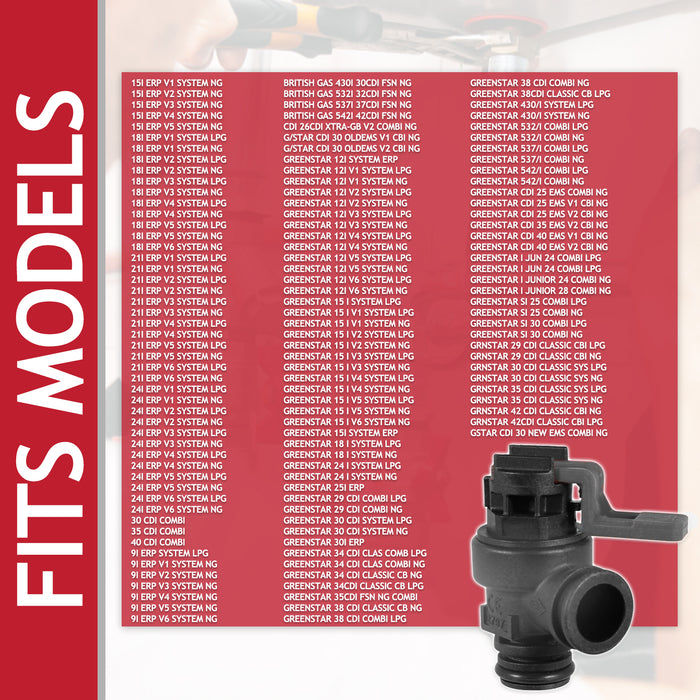 Pressure Relief Valve for Worcester Bosch Greenstar Boiler 3 Bar Safety PRV (87161064310)