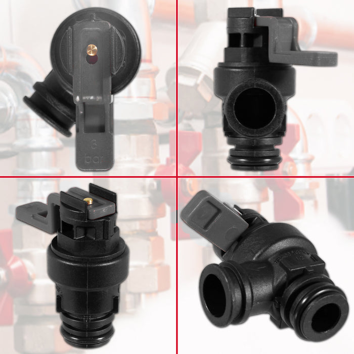 Pressure Relief Valve for Worcester Bosch Greenstar Boiler 3 Bar Safety PRV (87161064310)