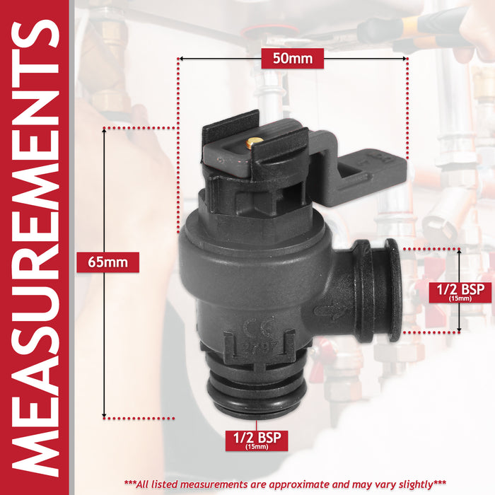 Pressure Relief Valve for Worcester Bosch Greenstar Boiler 3 Bar Safety PRV (87161064310)