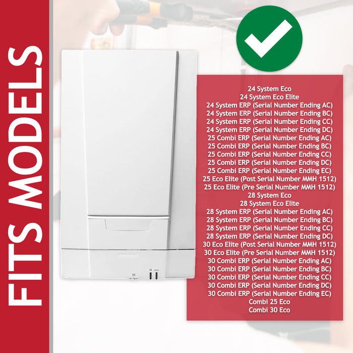 Burner Plate Gasket Kit for Main System Eco Elite 24 25 28 30 Combi ERP Boiler (5130582)