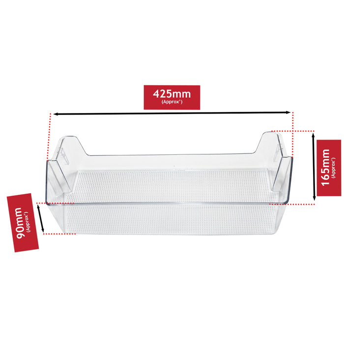 Kenwood Upper Top Door Shelf Tray Fridge 1872282 KSBSDB19 KSBSDIB17 KSBSDIT18 KSBSDIT20