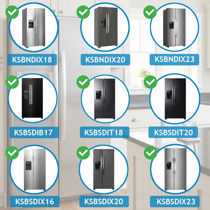 SPARES2GO Fridge Water Dispenser Lever Housing Unit For Kenwood KSBNDIX18 KSBNDIX20 KSBNDIX23 (Black)