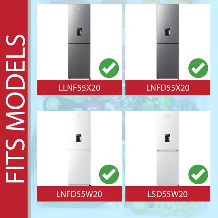 Logik Fridge Door Shelf Lower Bottle Dairy Tray Rack LLNF55X20 LNFD55W20 LNFD55X20 LSD55W20 4159693