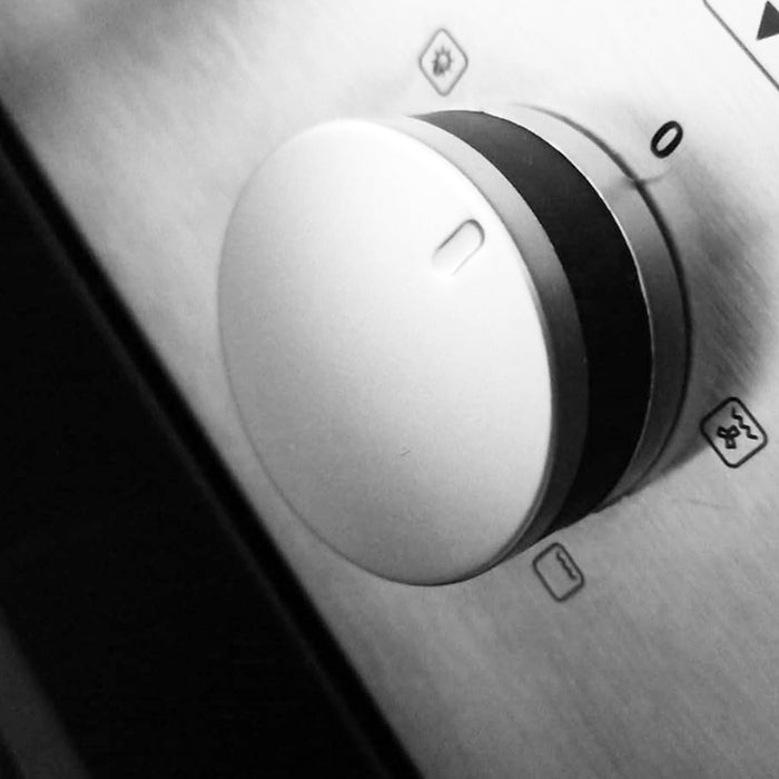 Control Knob Switch for Lamona LAM3200 LAM3207 LAM3300 LAM3404 LAM3404-1 Oven Cooker (Silver / Black, Pack of 2)