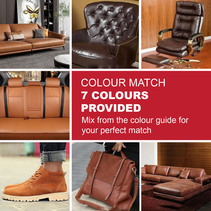 VISBELLA Leather Vinyl Repair Kit for scratches tears holes cracks sofas seat