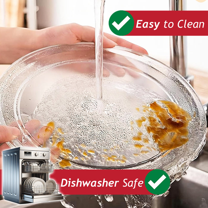 Universal Microwave Turntable Plate Smooth Flat Glass Dish Tray (11" / 28.4cm / 284mm)