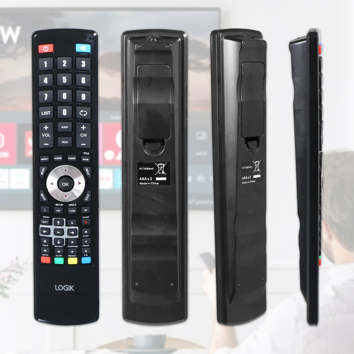 Logik RC16 TV Remote Control L19 L22 L24 L26 L29 L32 L39 L46 Replacement Television Controller (504Q2418101)
