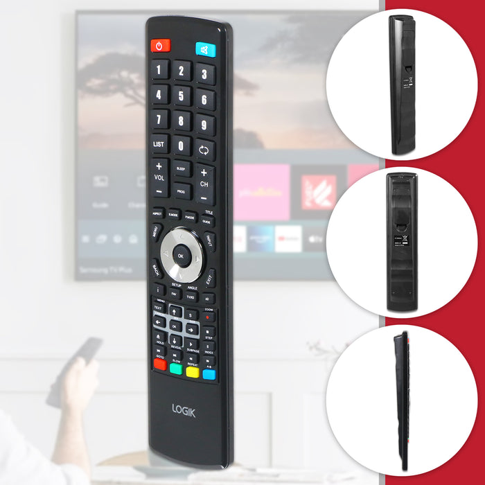 Logik RC16 TV Remote Control L19 L22 L24 L26 L29 L32 L39 L46 Replacement Television Controller (504Q2418101)