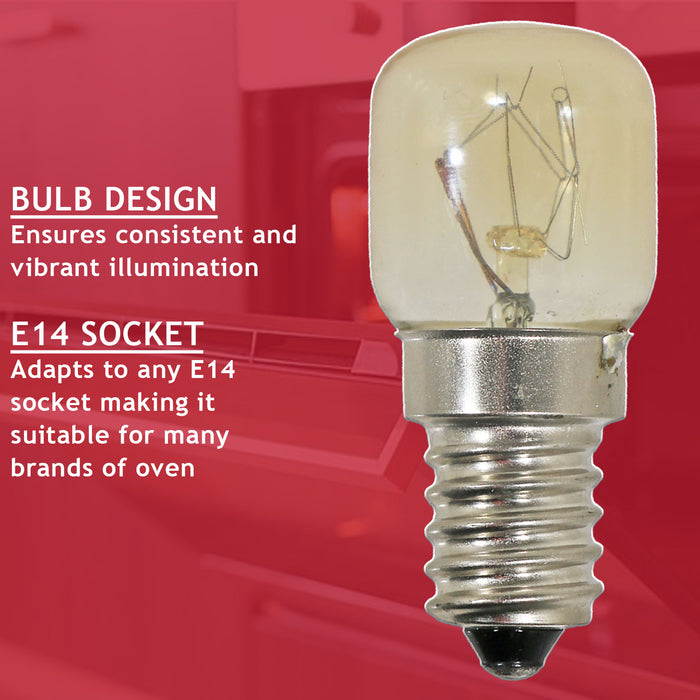 Pygmy Light Bulb Lamp for Schreiber Oven Cooker (15w, SES, E14)