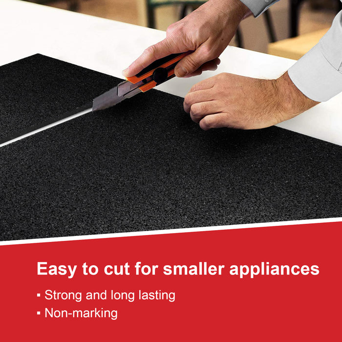 Rubber Mat 60x60cm Fridge Freezer Anti-Vibration Floor Protection Shock Absorber